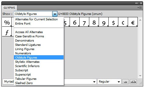 Oldstyle Figures Screenshot