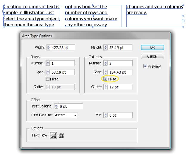 Fixed Box Selected Screenshot