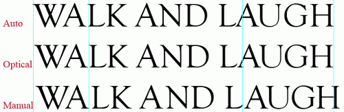 Types of Kerning Screenshot