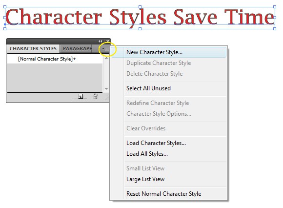 Create New Style Screenshot